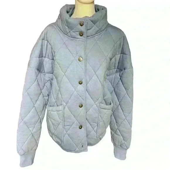Wild Fable Women's Button Front
Quilted Jacket.Size XXL. Blue - Picture 3 of 10